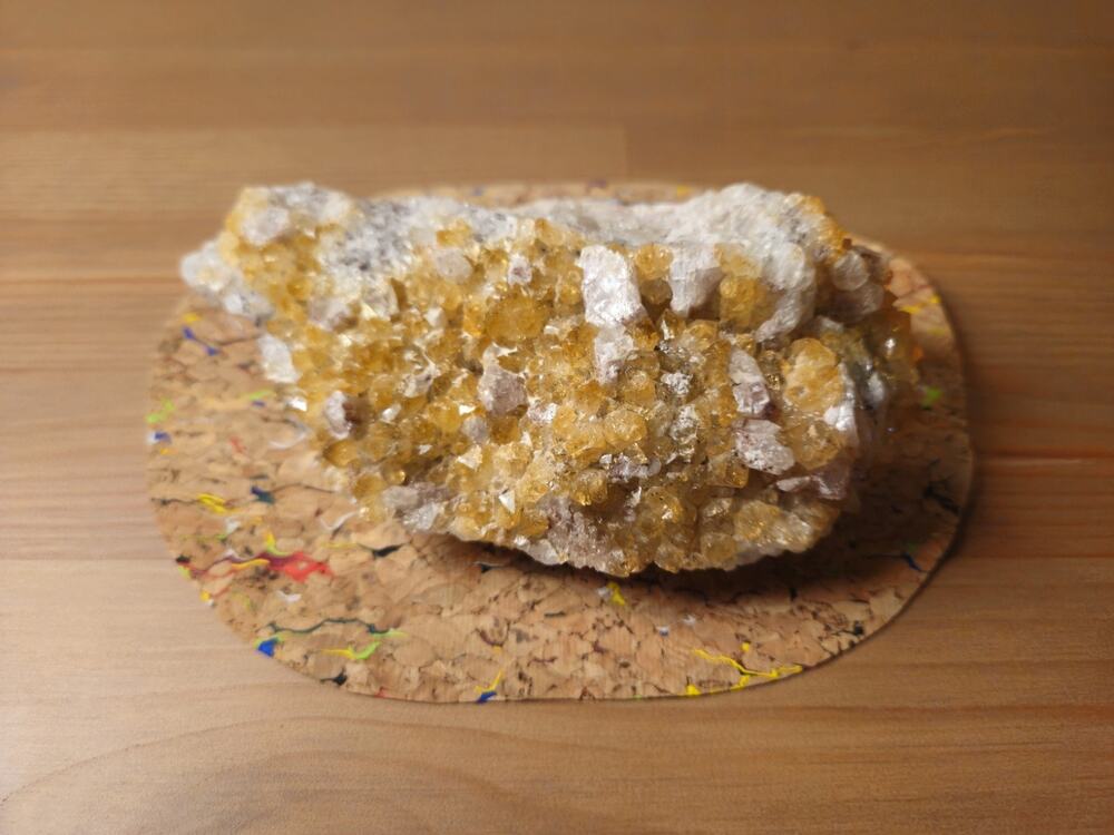 Large Natural Brazillian Citrine Crystal Cluster 417g